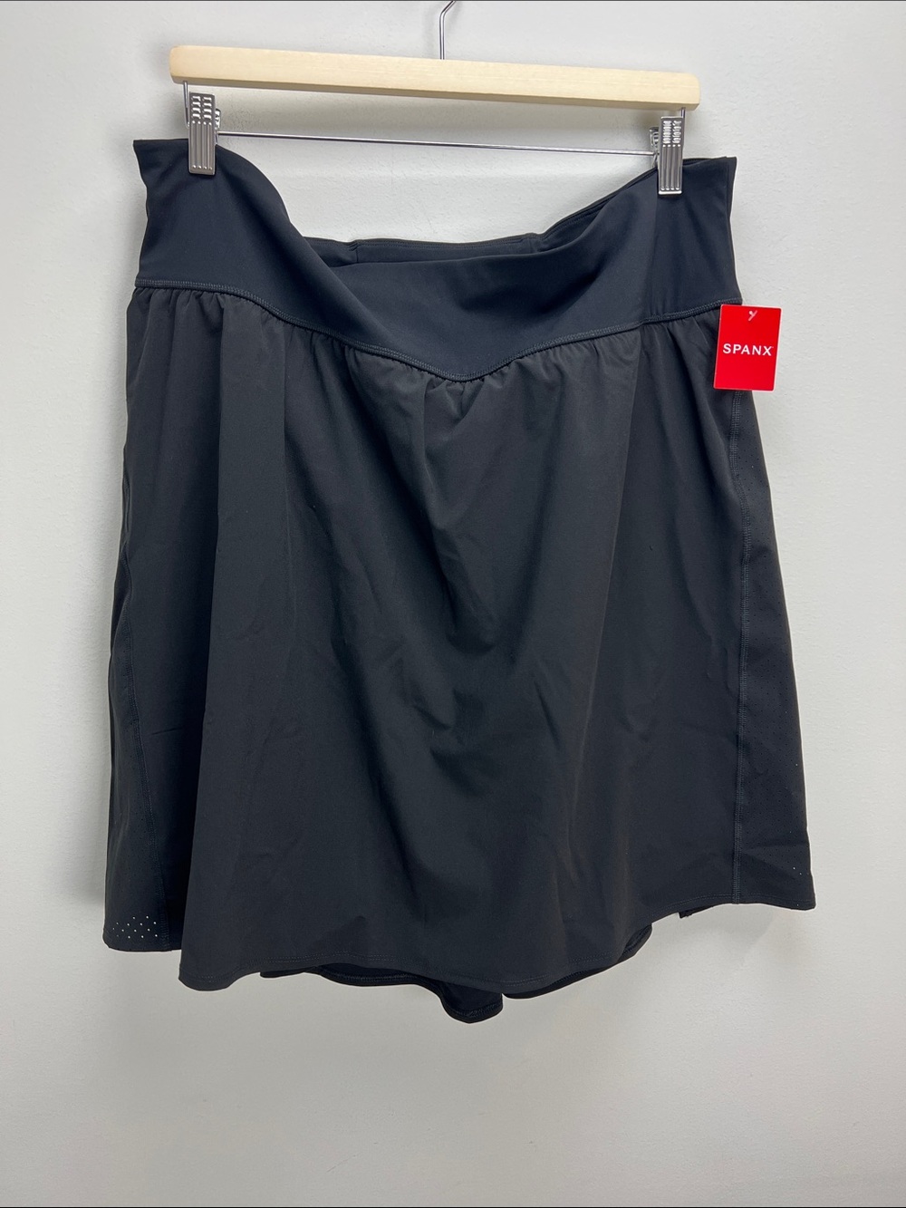 Spanx Get Moving Skort 17” Black Active Skirt Womens 2X Pickleball Performance